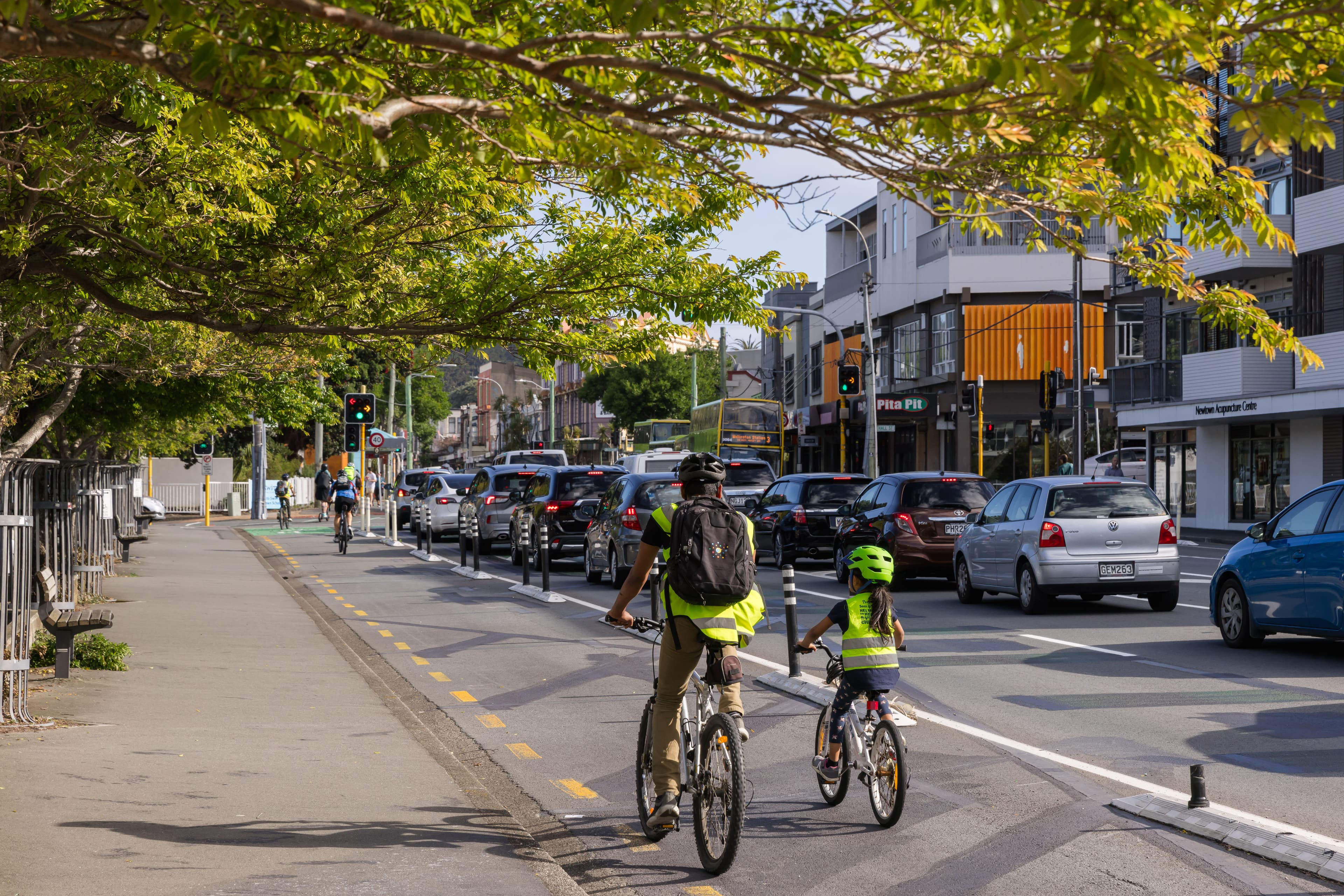 Using cycle lane