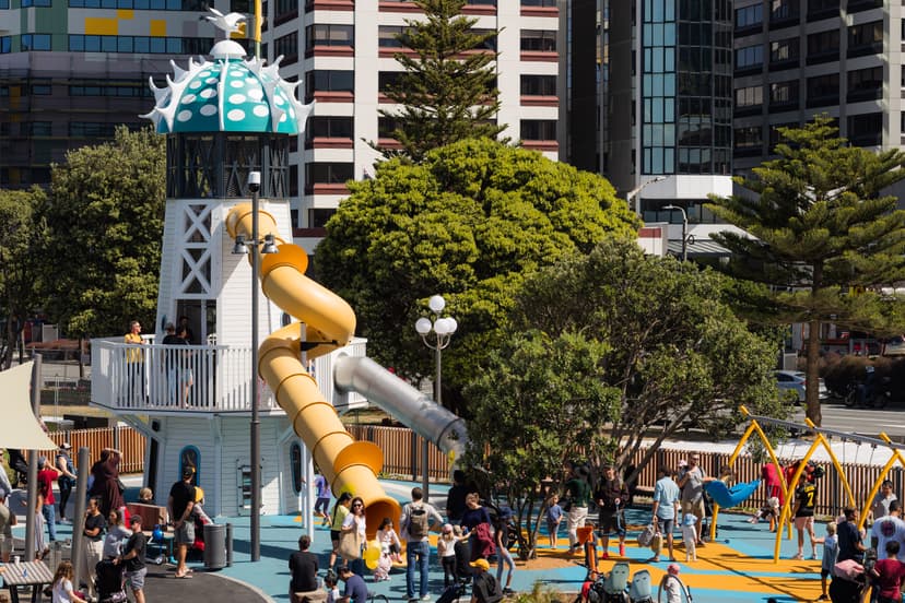 Te Aro Mahana playspace at Frank Kitts Park